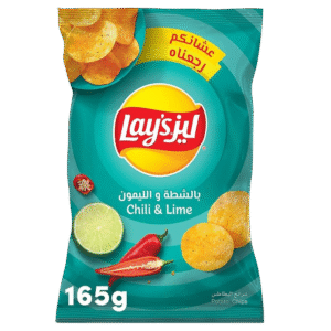 LAYS CHILI & LIME POTATO CHIPS 165GM