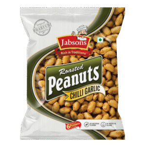 JABSONS ROASTED PEANUTS CHILLI GARLIC 140G