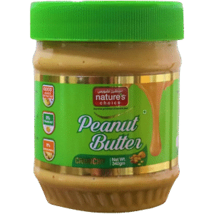 NATURES CHOICE CRUNCY PEANUT BUTTER 340GM
