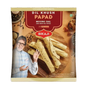 BIKAJI MOONG DAL & URAD DAL DIL KHUSH PAPAD 250GM