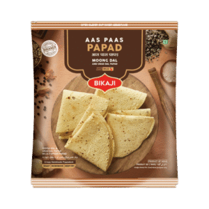 BIKAJI MOONG DAL & URAD DAL AAS PAAS PAPAD 250GM