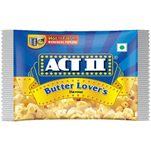 ACT II BUTTER LOVERS MICROWAVE POPCORN 99GM